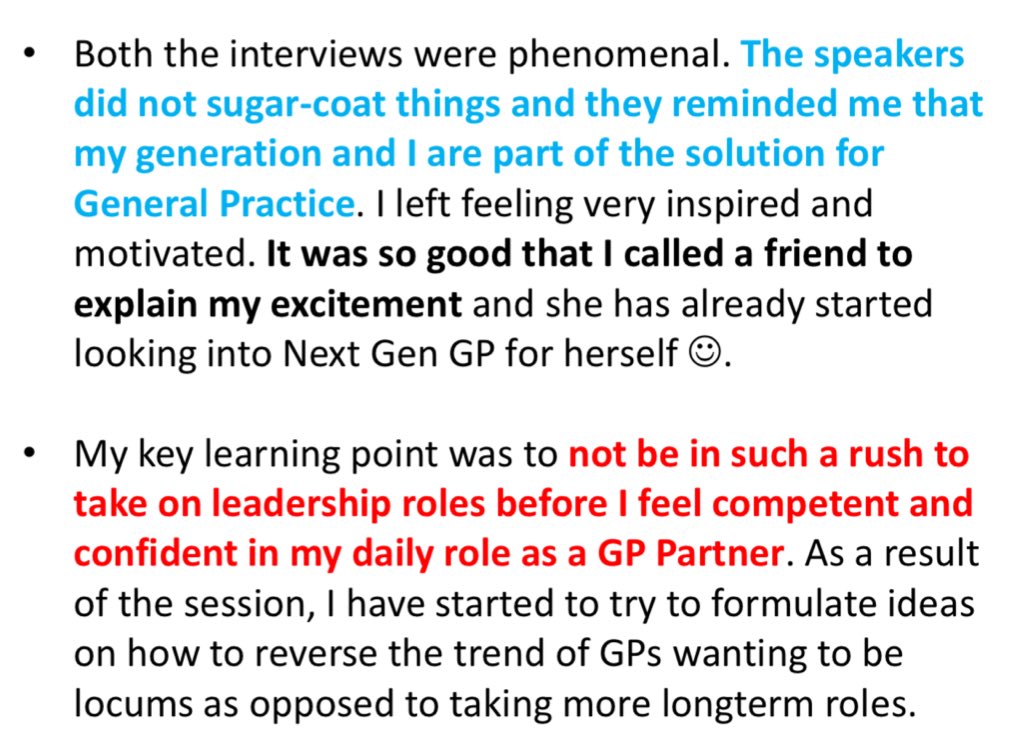 NextGGP's tweet photo. On #IWD2018 #WomensDay, some fabulous feedback already for our 4 inspiring female leaders in Bristol and London on Tuesday.

Thank you @HelenRCGP @ClareGerada @sarahwollaston and Holly Hardy for inspiring the next generation of GP leaders!

#thisgirlcan https://t.co/HkmF6An0eY