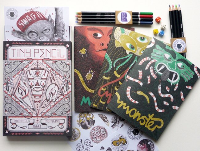 Happy #IWD18! #tbt to Issue 2 feat box cover by <a href="/kbaczynski/">Kristyna Baczynski</a> &amp; zine covers by <a href="/ellevision/">Eleanor Taylor</a> ✨ Ed by <a href="/amberhsu/">Amber Hsu 🕸 徐碧莉</a> &amp; <a href="/katchapman/">Katriona Chapman</a> #womenwhodraw ✊