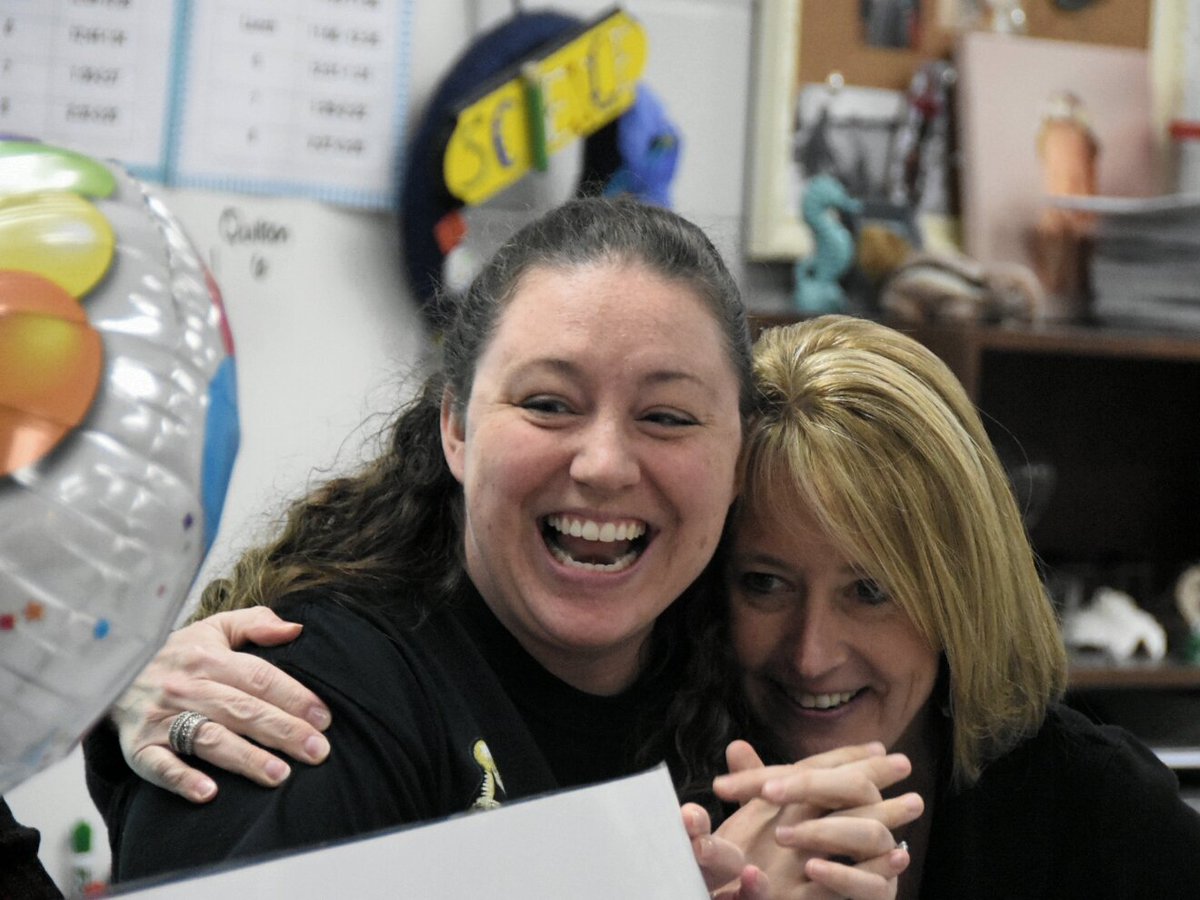 ahverdejo's tweet photo. At @AragonWildcats this morning where Aimy Mattox was surprised as a @JASONLearning Argonaut, thanks to @Chevron. She'll travel to Nicaragua to study volcanoes among other areas of science.

Making the surprise special was husband Brandon and daughter Adelin being a part of it. https://t.co/OnchygHsMD