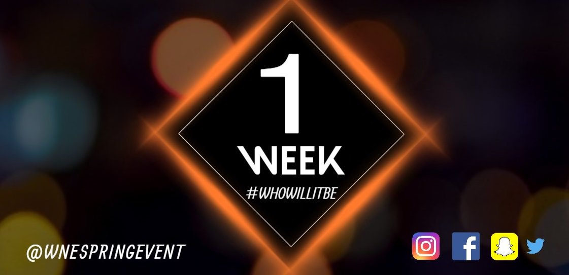 WNESpringEvent's tweet photo. Only ONE WEEK until the #WNESpringEvent Release Party... Should we drop a hint? https://t.co/KjuIYyOQy6