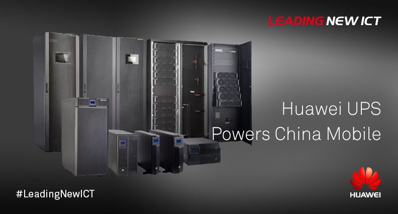 HuaweiEnt's tweet photo. Huawei UPS ranked No.1 in China Mobile's list of core UPS suppliers for five consecutive years and was chosen as a core power solution by #ChinaMobile. Learn more: https://t.co/0nz3W6HBhD https://t.co/yX0bgeFrP4