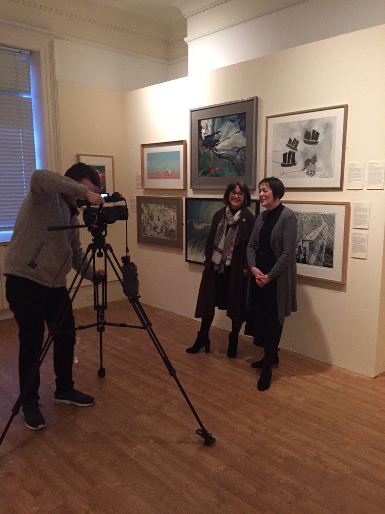 ScarbsMuseums's tweet photo. Some pre-talk filming with Jane Glaister and Jane Sellars! Join us at the Art Gallery at 6pm to celebrate #IWD2018 https://t.co/dhuYwYeivc