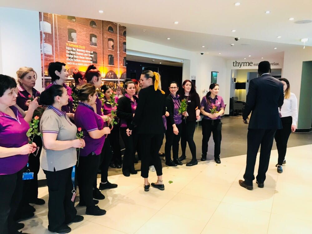 Happy International women’s day to all women including my 9 year old daughter. I celebrated this day with the a group of amazing ladies On the daily grind with me <a href="/PI_LCA/">PI LondonCityAldgate</a> Aldgate PI who deserve a flower 🌷 everyday.#InternationalWomenDay2018 #March4Women