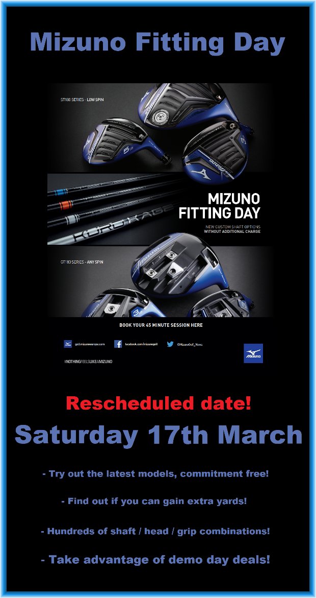 Mizuno Fitting Day @ Royal Winchester Golf Club open to Non-Members call the Pro Shop for a slot #golfers #golfguy #golfingworld