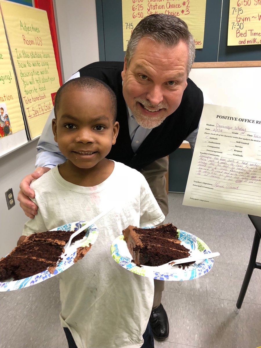 Dominique got a positive office referral so Mr. Foster shared his birthday cake with him! <a href="/CochranElem/">Cochran</a> <a href="/JCPSSuper/">Dr. Brian Yearwood</a> @AsstSuptAAA2