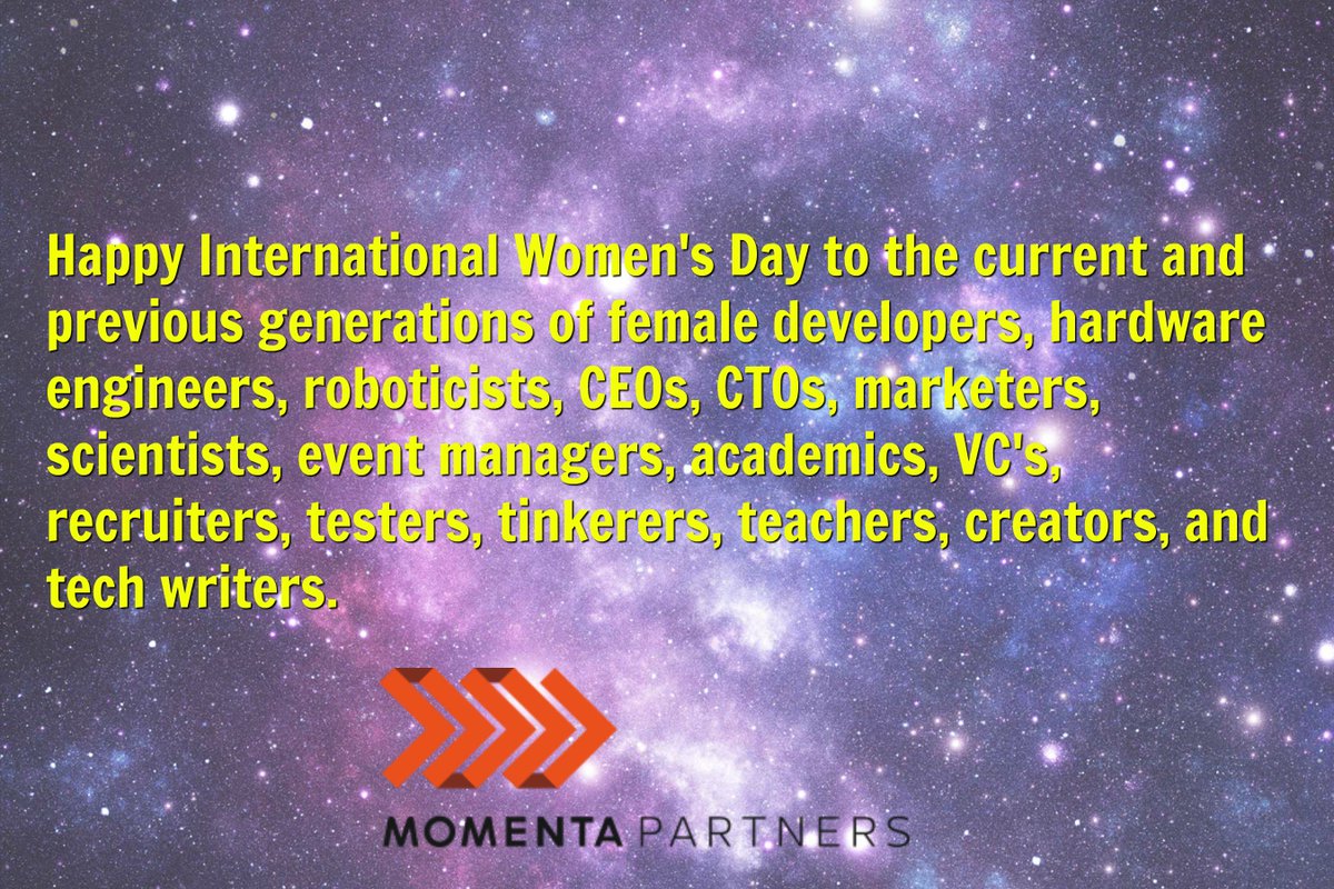 Here's to gender parity around the world and celebrating the legacy and achievements of women in tech. #InternationalWomensDay #womenintech #womeninscience