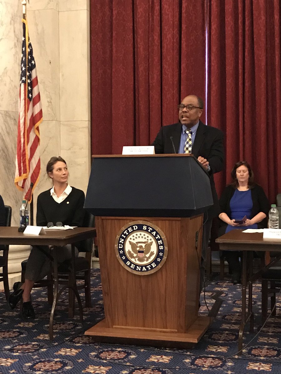 Dr. Haywood Brown, President of @ACOGAction, speaking on #MaternityCareShortages and #S783, working to address 50% of counties w/ no #OBGYN