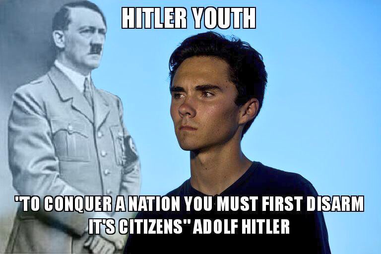 Image result for david hogg wearing nazi