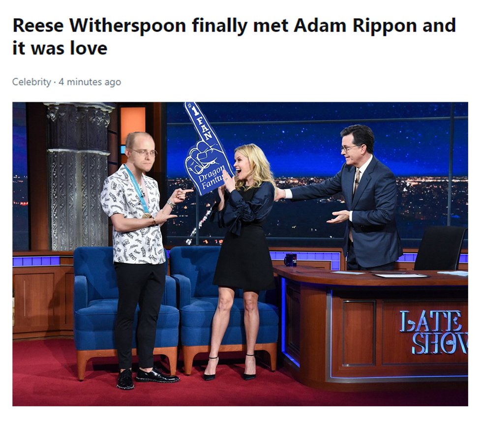 I can't believe I work with and see <a href="/TheAdamRippon/">Adam Rippon</a> every day.