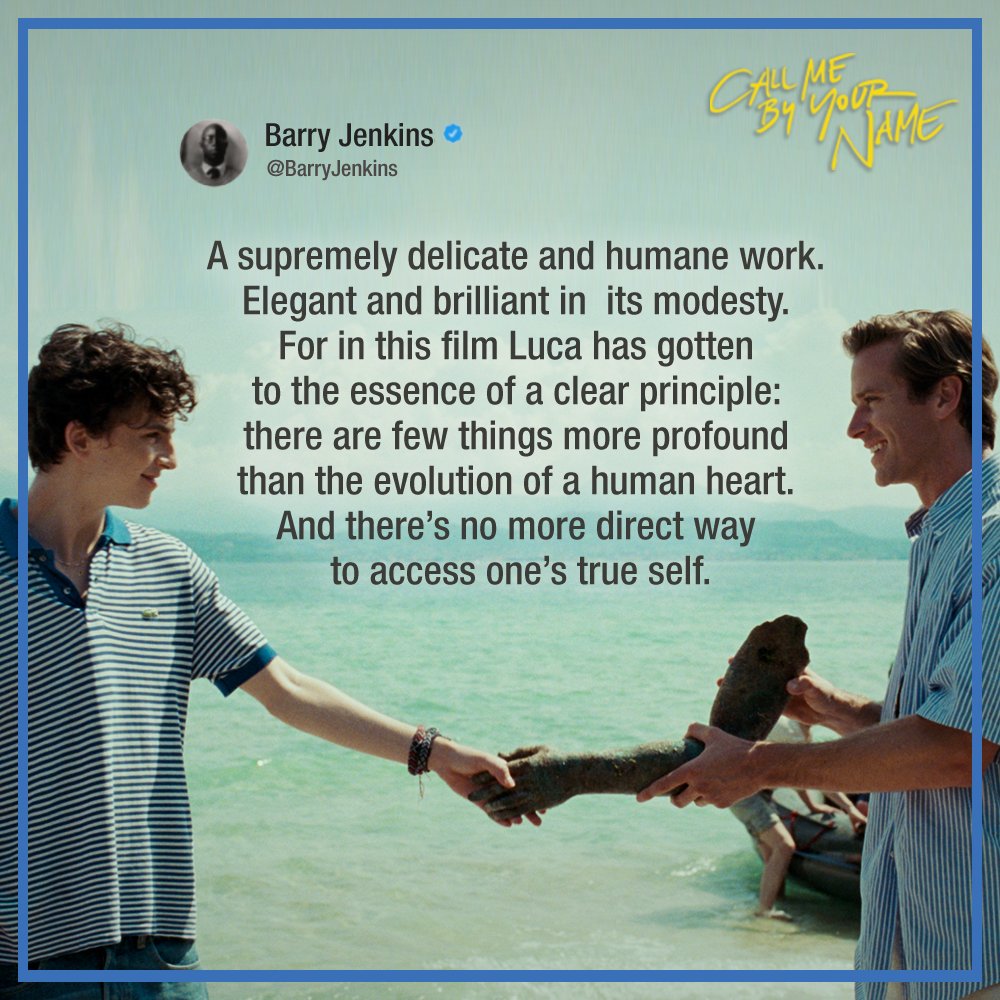 We couldn't have said it better ourselves. Watch #CMBYN on Blu-ray and Digital today.