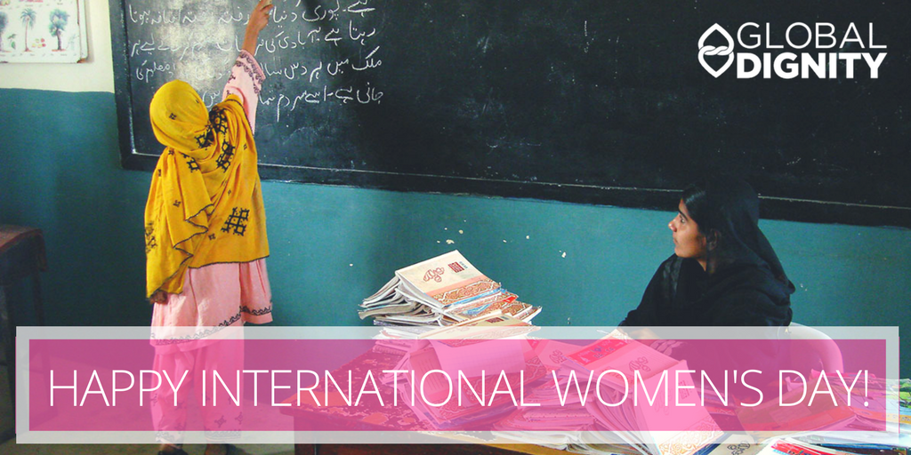 GlobalDignity's tweet photo. Celebrating the dignity of girls &amp; women everywhere, every day​. Happy #InternationalWomensDay! #GlobalDignity https://t.co/HxkereZSAz