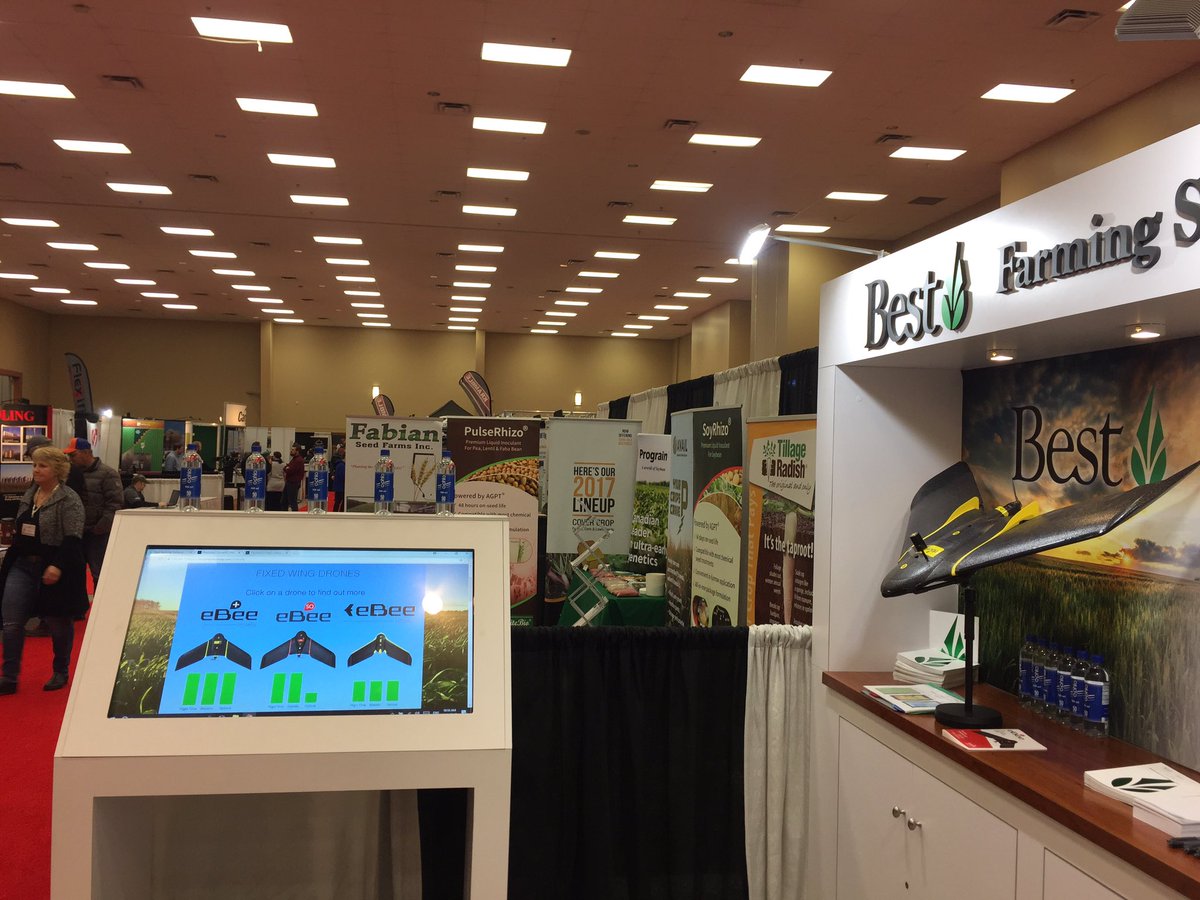 HawkeyeAg1's tweet photo. Hey #PeaceCountryClassic! Stop by booth 275/276 and come check out the best in ag drone technology. 
#eBeeSQ #senseFly #pix4d #eBee #precisionag #Drone https://t.co/zLYDGZSBBK
