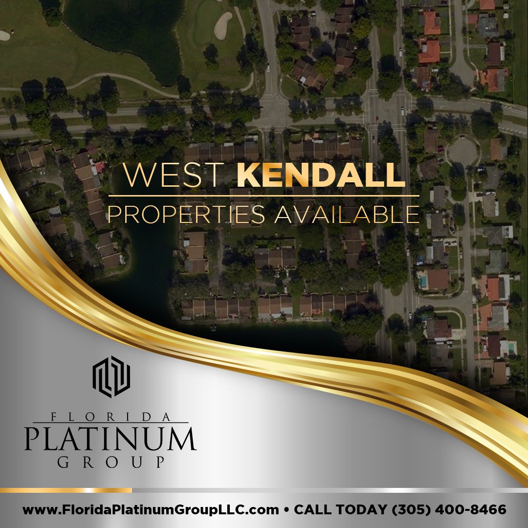 Looking to buy or sell a property in West Kendall? Trust the Florida Platinum Group to get the job done.