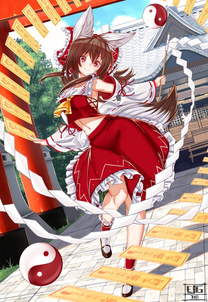Esg Essagna Commission Work Reimu Half Fox 博麗霊夢 東方 霊夢 Commission Esg Essagna Commission Work Reimu Half Fox 博麗霊夢 東方 霊夢 Commission