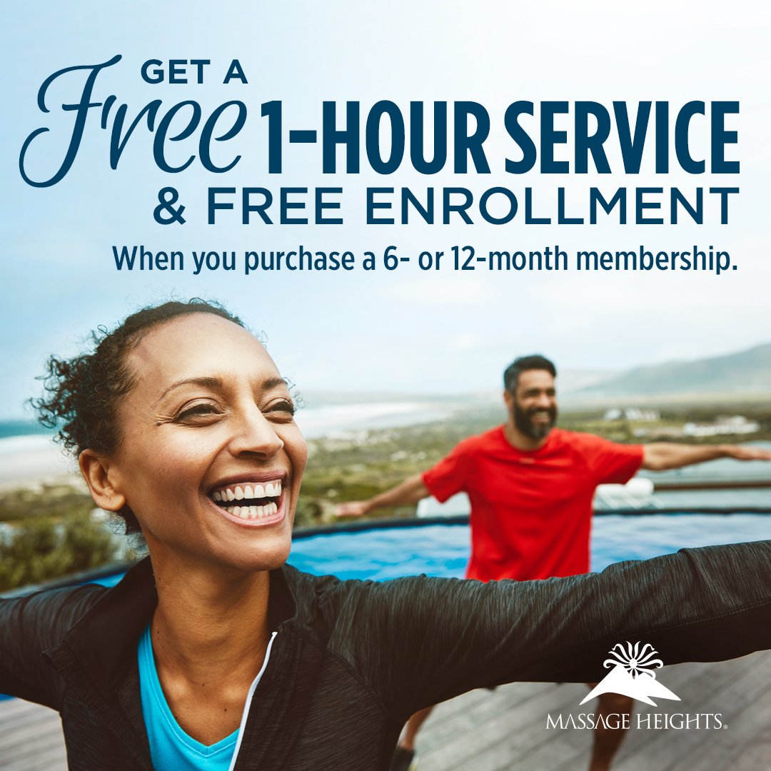This is your time! Refresh your spring routine with regular massage. Sign up soon, &amp; let us say "thanks" with a free 1-hour service &amp; free enrollment.
