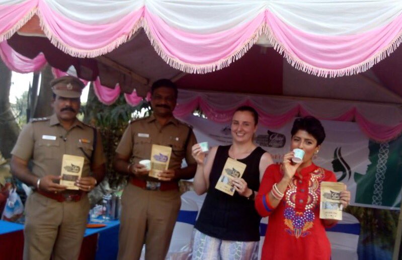 Enjoyed a cuppa with the local community in #Chennai to spread the msg of #women #empowernment on #InternationalWomensDay #IWD2018. Everyone enjoyed <a href="/UppmaV/">Uppma Virdi</a> <a href="/chai_walli/">Chai Walli</a> special chai blends from #Australia