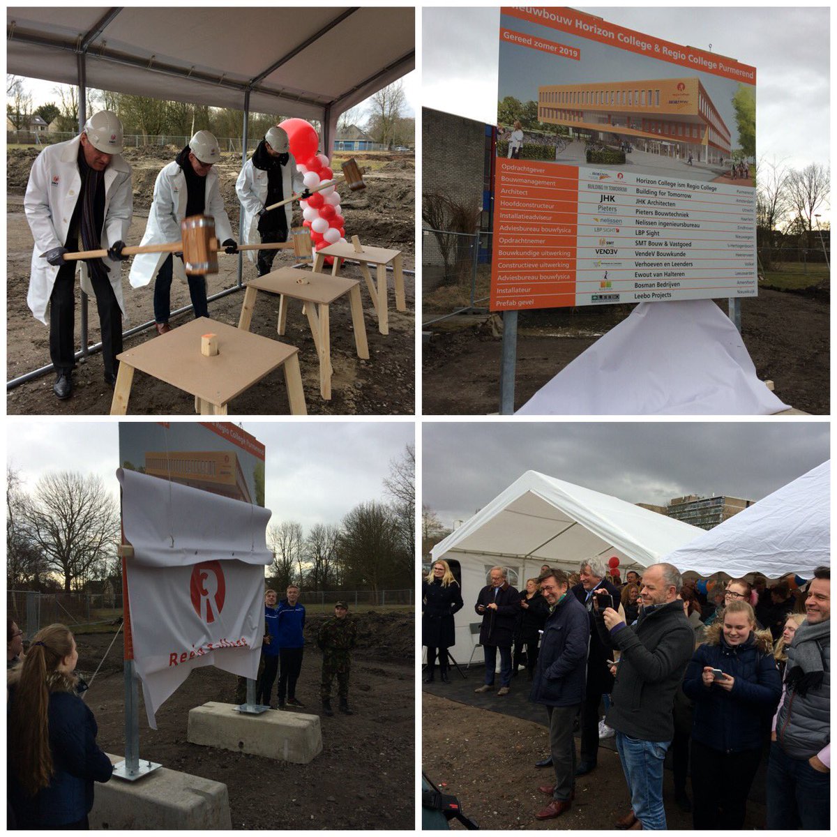 Eerste paal Horizon College Purmerend <a href="/SMTBouwVastgoed/">SMT Bouw & Vastgoed</a>