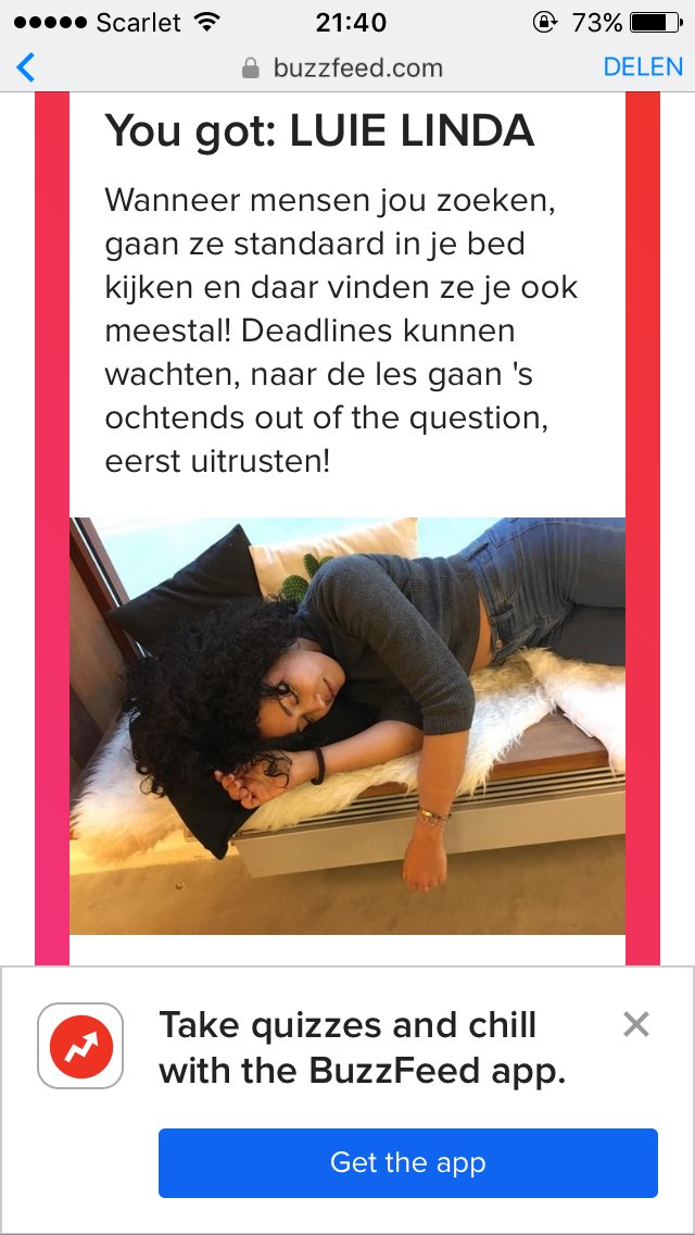 ZineSafia's tweet photo. TO^12 weet echt wie ik ben. Het was voor niemand een verassing, maar meet luie linda 😂 Wie ben jij? Doe de MPC fb test! #masterMPC https://t.co/DcvedaMctL
