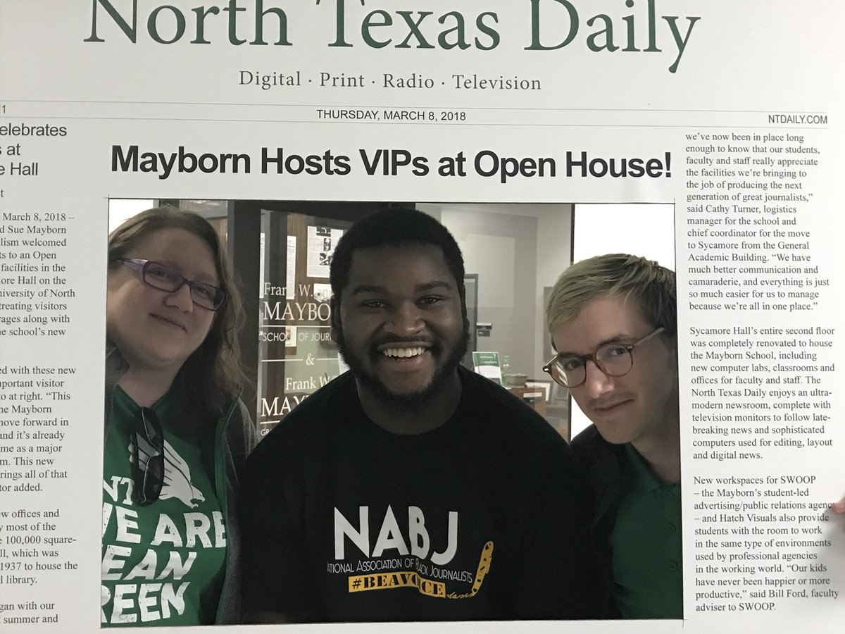 dbprof's tweet photo. @MaybornUNT Great to see alums & students. #maybornOpenHouse https://t.co/HN1Nte5a5O