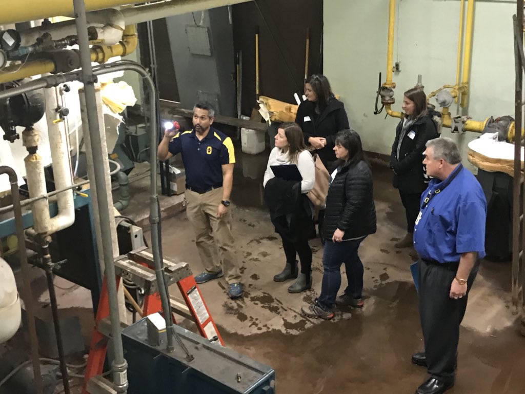 Oakwood_Schools's tweet photo. OJH/OHS PTO members are taking a behind the scenes tour of the building and seeing some of the aging infrastructure. https://t.co/mGs46W604p
