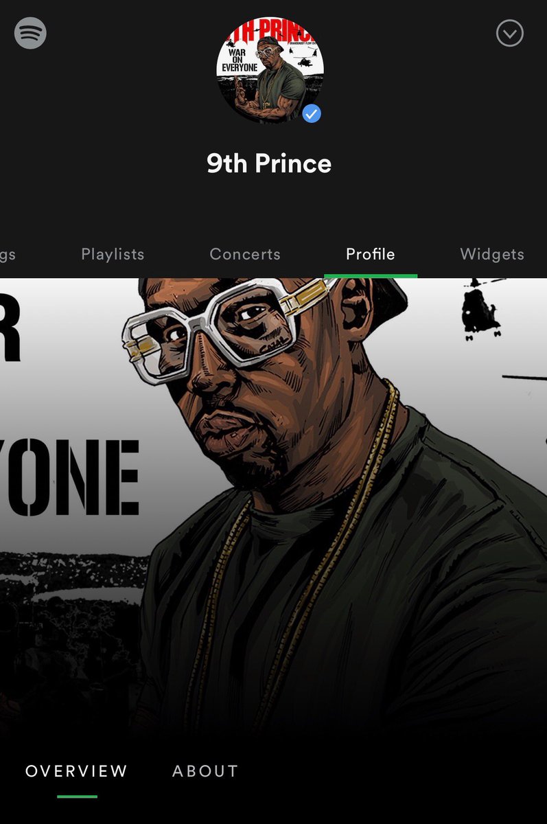 real9thprince's tweet image. Follow me and check out my music on @Spotify #9thprince. My New single “War on Everyone” will be available everywhere April 5th. ✌🏽