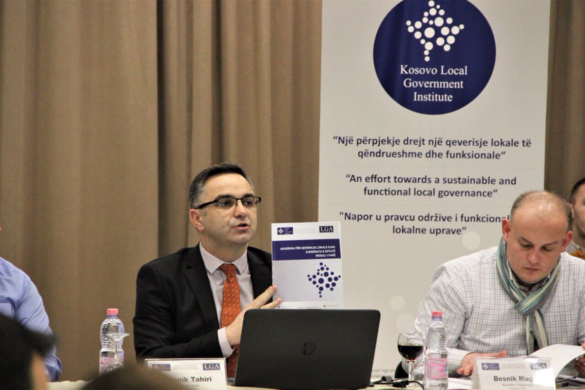 besnik_tahiri's tweet photo. Local Governance Academy - generation 7 brought together participants from 7 different municipalities: #mitrovica #podujeva #vushtrri #klina #partesh #kamenica #drenas. I was honored to lecture & facilitate great discussion on #GoodGovernance, #Transparency and #Decentralization https://t.co/384h3TTzRX
