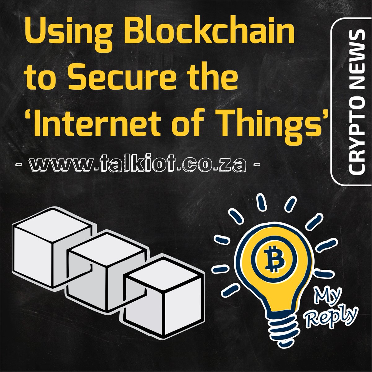 MyReplySA's tweet photo. #CryptoNews with @MyReplySA 
Using Blockchain to Secure the ‘Internet of Things’

I’m not the only person suggesting using blockchain systems to improve internet-connected devices’ security
https://t.co/jLpUODr9A2 https://t.co/sNUX2bQfw0