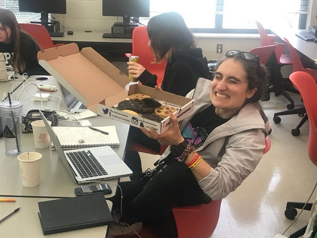 createathonVCU's tweet photo. Thanks SO much to @insomniacookies for the food donation to #CreateAthonVCU . We think cookies are gnarly!!!! https://t.co/34WbQwWVcN