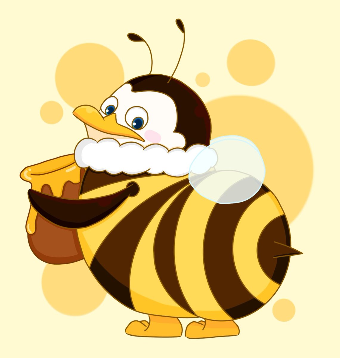 suPOMji's tweet image. 1日遅れ3/8ミツバチの日🐝🐝🐝🐝🍯