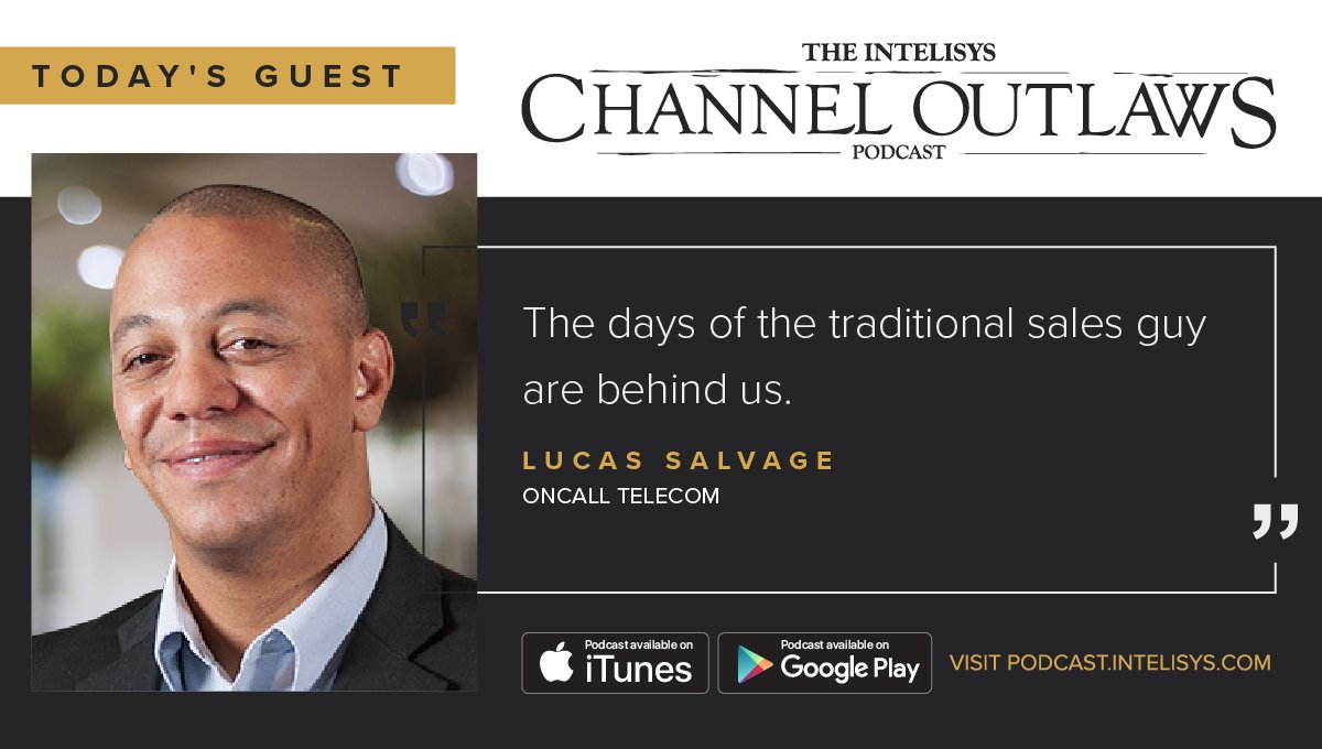 IntelisysCorp's tweet photo. New on #ChannelOutlaws: reaching 1,400 clients, educating sales people on #cloud, teaming with VARs, and much more with Sales Partner @LucasSalvage of @oncalltelecom: https://t.co/EiuOtp8Y7t https://t.co/NDzThhAraL