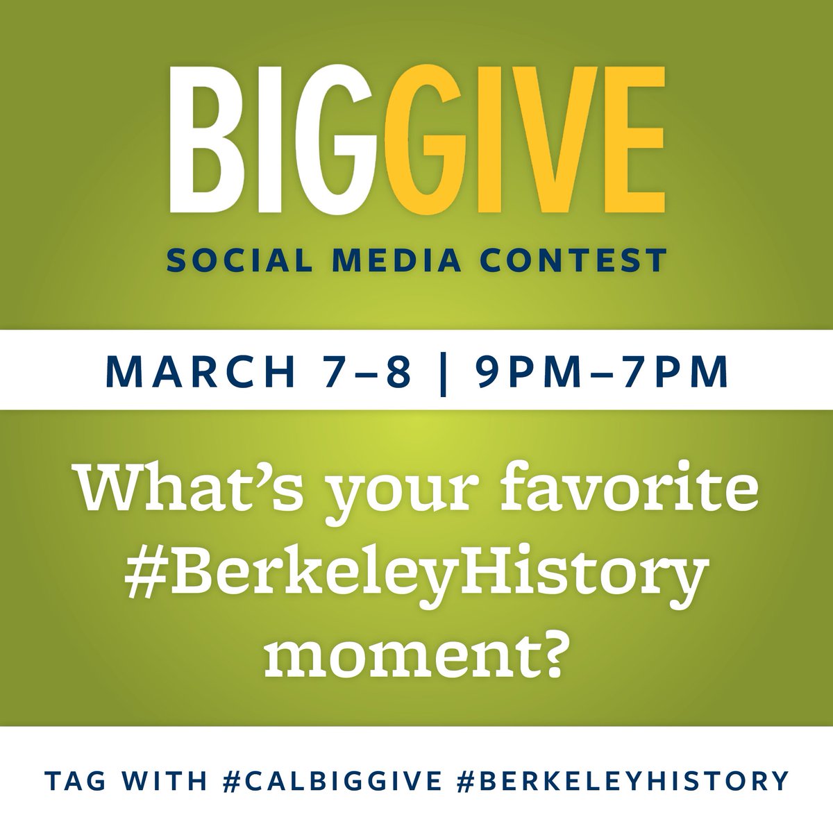 UCBHistory's tweet photo. You could win $3000 for history student research grants simply by tweeting your favorite Berkeley moment by 7pm tonight! Include #CalBigGive and #BerkeleyHistory. Learn more about Big Give at https://t.co/BZb5MIWHlH https://t.co/r1Um905glT