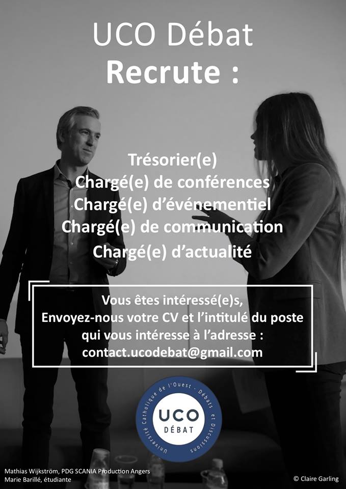 Ucodebat's tweet image. ▶️ UCO Débat recrute ! N'hésite pas à nous contacter par mail : contact.ucodebat@gmail.com ou par MP ✍️