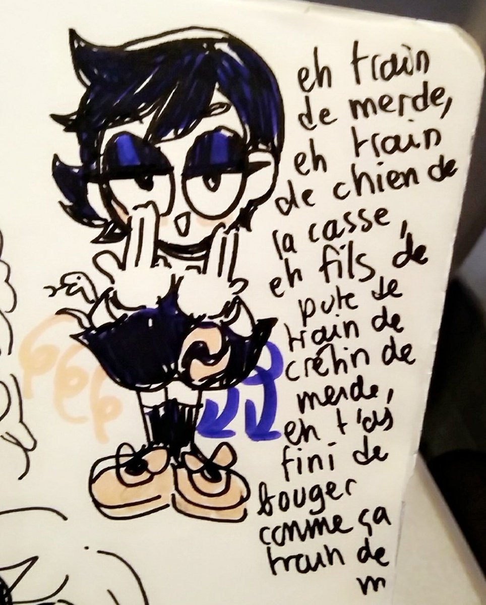 jdessine ds le train 