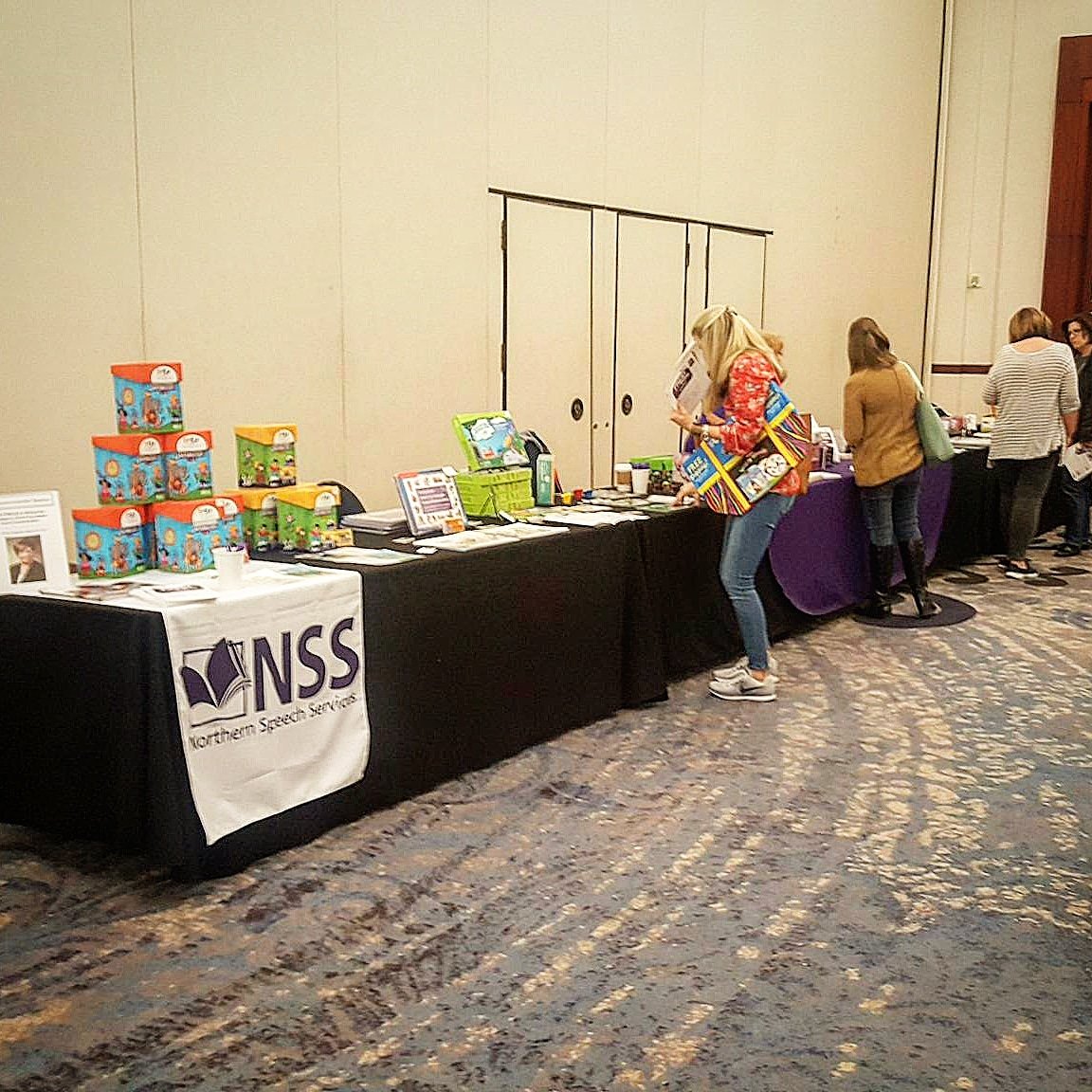 We are delighted to be at #GOSSLP #BestPractices!  If you're here, we invite you to stop by our NSS Booth for some free stuff (including a FREE Online Course!) and the opportunity to check out our therapy materials in person!

#SLPeeps #SchoolSLP #GOSSLP18 #GOSSLP2018