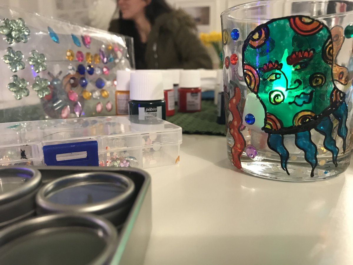 everyone_org's tweet photo. Super exciting to start the glass painting session with Diane in the Dagenham shop...#everyonebd https://t.co/Z1W9Jt5GUH