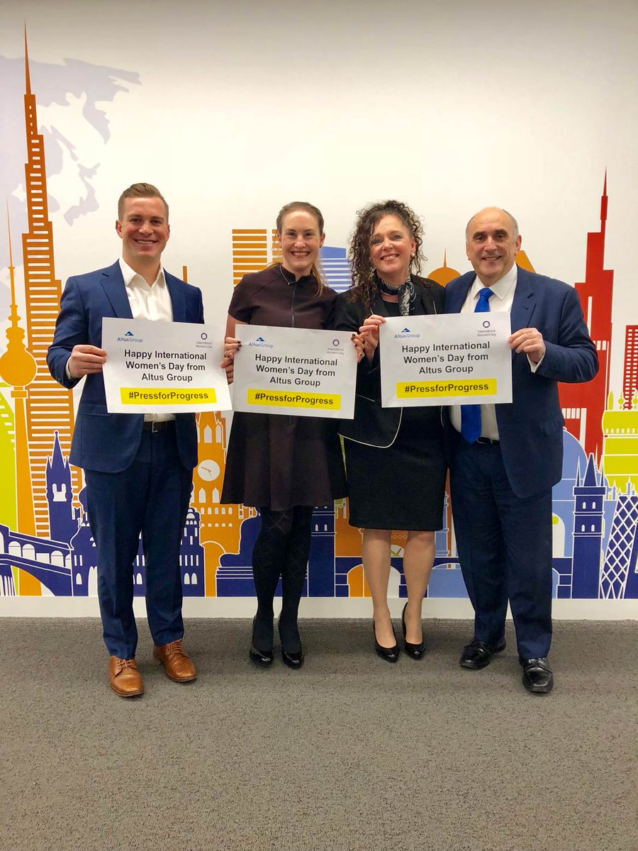 Celebrating #IWD2018 in the UK with the talented women of @Altus_Group. Let’s continue to support, respect and encourage women in the technology and CRE spaces.