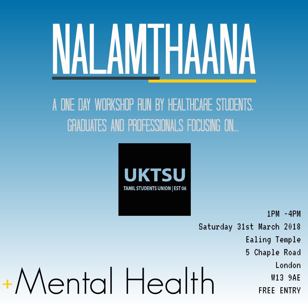 Did you know that approximately 1 in 4 people in the UK will experience a mental health problem each year in England. #uktsu #mentalhealth