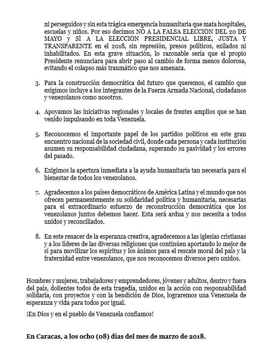ADemocratica's tweet photo. Manifiesto del Frente Amplio Venezuela Libre #VamosDeFrentePorVenezuela #8Mar https://t.co/KABKvBjKza