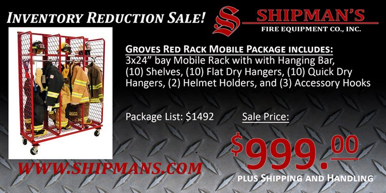 Inventory Reduction Sale! @ReadyRack by Groves Mobile Red Rack in stock special! visit shipmans.com/groves-red-rac… for info!