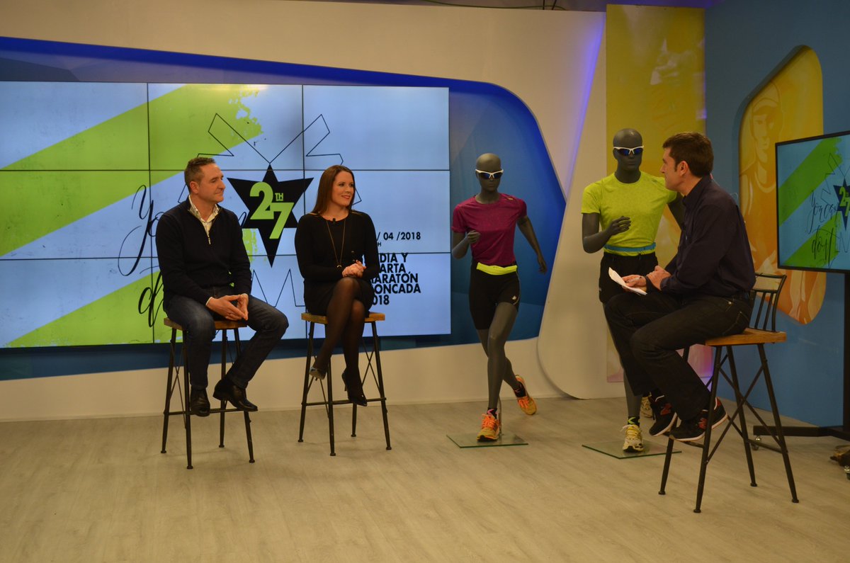 2015Amparo's tweet photo. Presentación @mediamoncada en @TV_Mediterraneo de la 27 Media Maratón Ciudad de #Moncada organizada por @FDMMoncada y @AytoMoncada  https://t.co/orMktu2X1R https://t.co/xxTEZzEaiO