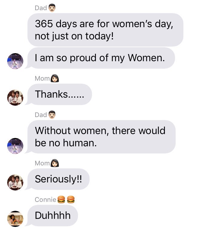 bae_annie's tweet photo. What happens when you’re the only male of the household for 2.5 decades:
#internationalwomensday https://t.co/Wfzso6oQjU