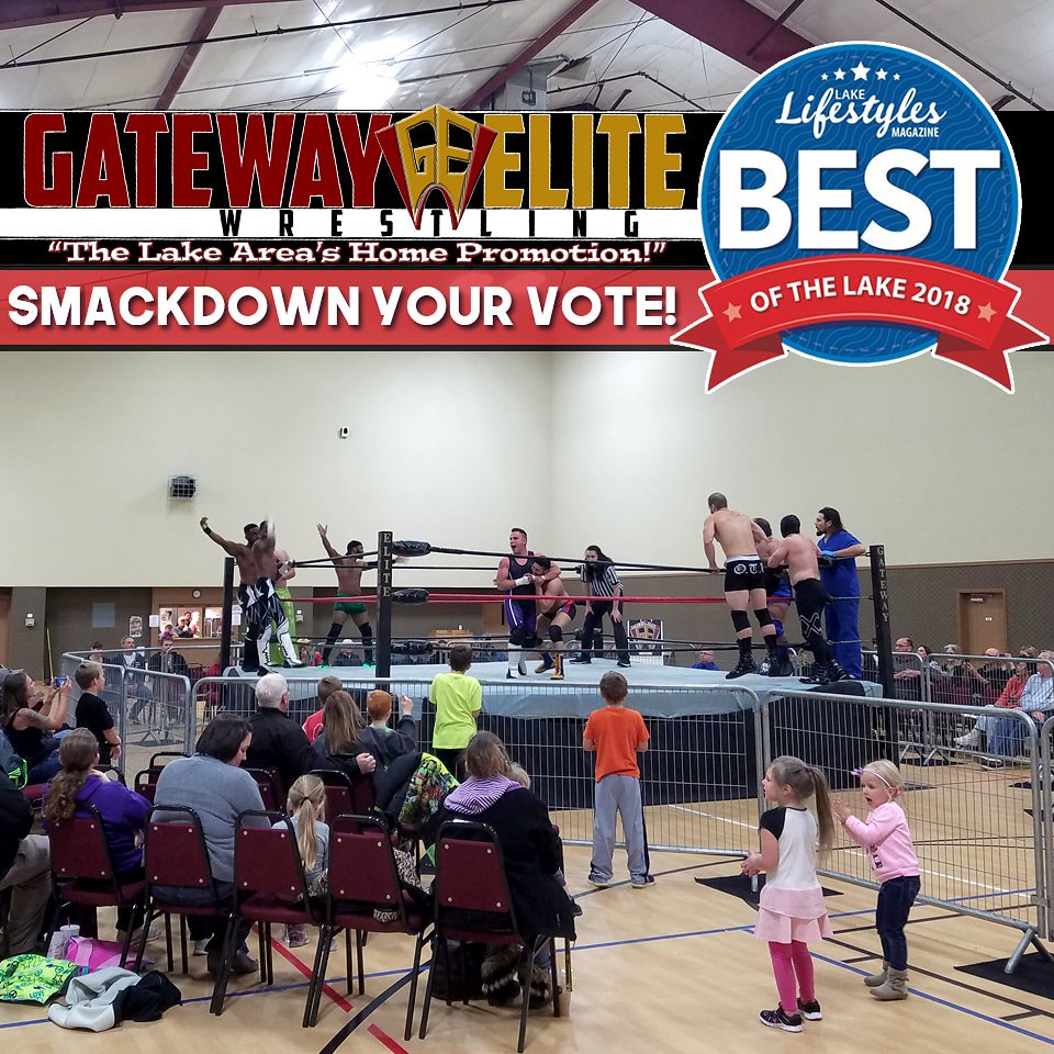 TheGatewayElite's tweet photo. You have until tomorrow at 10:59 PM to vote for us in the "Best of the Lake 2018" survey! Just follow the link below to smackdown your vote! We are in the "Entertainment &amp; Leisure" category under "Family Amusement." #GatewayElite #GE #BestOfTheLake2018

https://t.co/tQ1oIm61GT https://t.co/IPUiYKnwdc