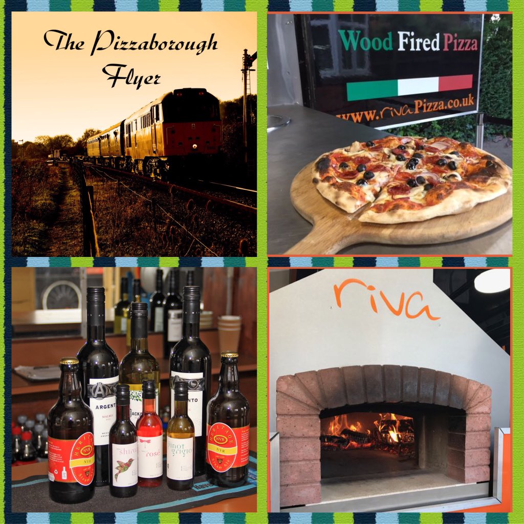 The Pizzaborough Flyer
Join us on the evening of Saturday June 16th when local Pizza specialist Riva Pizza bring their wood fired oven to Wansford to allow us to serve freshly cooked Pizza and Chips on board
For all details see our web page nvr.org.uk/events/pizzabo…