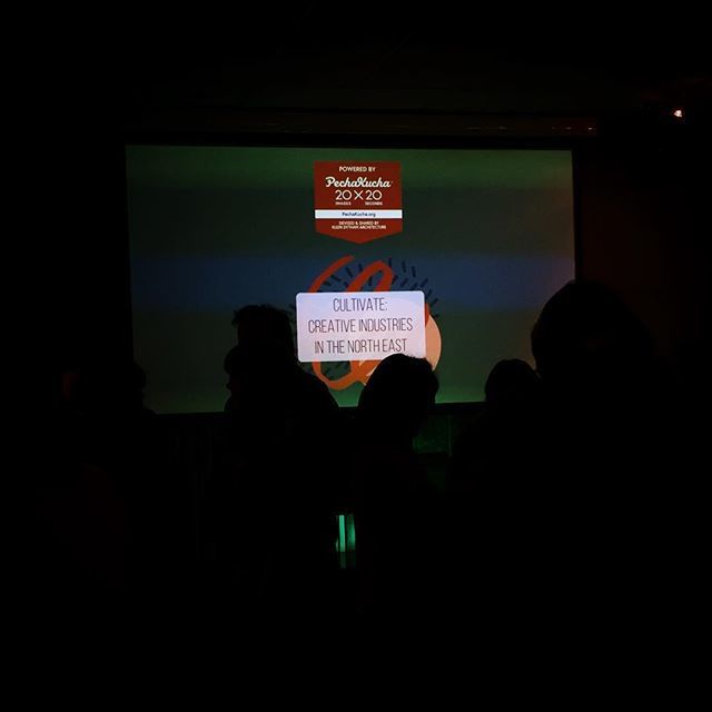 AberdeenSA's tweet photo. #creativeNE held a #pechakuchanight tonight in front of the most enthusiastic audience!! One of our members, @slater82 was one of the nervous speakers. He did fine, but I would say that.... https://t.co/lIvkbLmJ8l