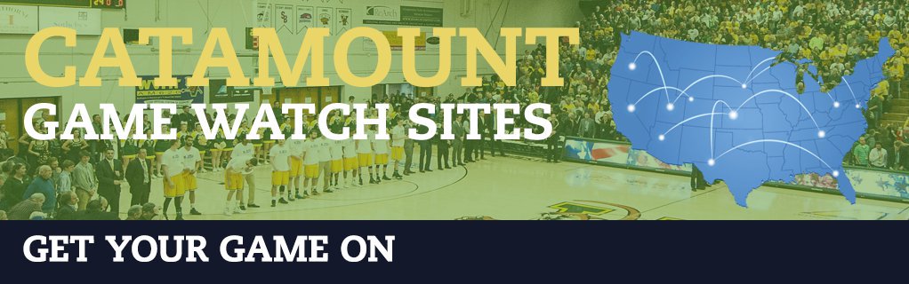 DavidRosowsky's tweet photo. Get your #Catamounts gear and come cheer! #UVM men’s basketball game watch locations announced for Saturday's @AmericaEast championship game, 11AM EST. https://t.co/7i4KdtF4kq @UVM_Alumni @UVMmbb #AEHoops https://t.co/x6REjkTHVF