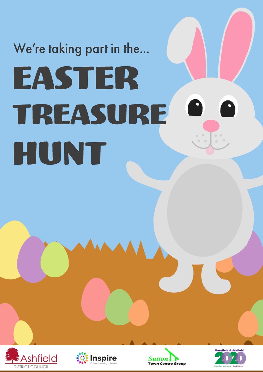 vickicollins01's tweet photo. Did you know #SuttonLibrary is taking part in the Easter Treasure Hunt? Collect your form today and join in for a chance to win a Special Easter Treat! @NottsLibraries @ADCAshfield #free #childrens #suttoninashfield https://t.co/Gtbrc38yul