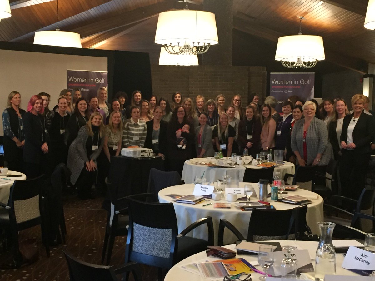 Thank you again to everyone who came &amp; made the #BayerWomenInGolf event a success. With representation from superintendents, assistants &amp; business owners - they were able to network, discuss challenges, &amp; value the commitment from women in our industry
#GrowingForSuccess #IWD2018