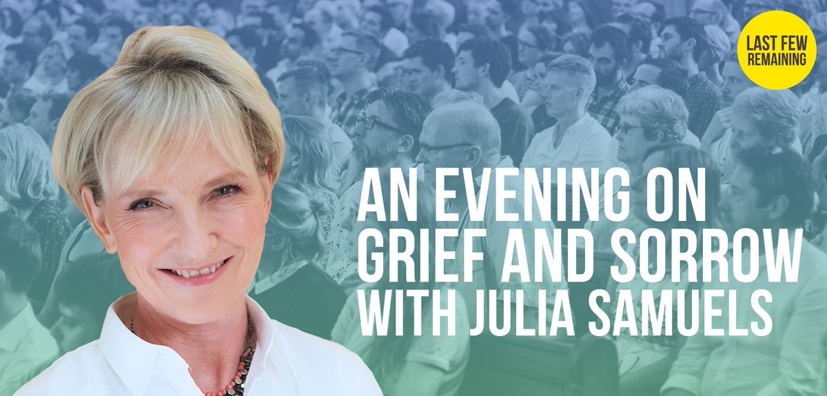 TheSchoolOfLife's tweet image. Don&apos;t miss the opportunity to join renowned psychotherapist Julia Samuel #thistimenextweek as she takes us on a compassionate and supportive exploration of what it means to lose someone you love, helping us to better understand grief. Last few tickets: theschooloflife.com/london/classro…