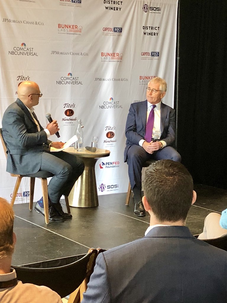 Former SECDEF/Vietnam Vet Chuck Hagel talks about why veterans make great entrepreneurs #MusterDC #veterans #entrepeneurship