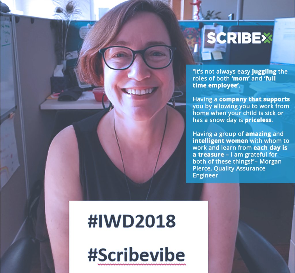 scribesoft's tweet photo. Despite the weather here in Manchester, the smart &amp; unstoppable woman behind Scribe shared the various ways they feel empowered at work, in honor of #IWD2018. In the office, or working from home, the #ScribeVibe is strong. Visit our Facebook page for more! https://t.co/3XhSI99ALn https://t.co/XYMsjClkbJ